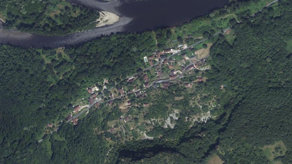 Vue aérienne des environs de Vayrac