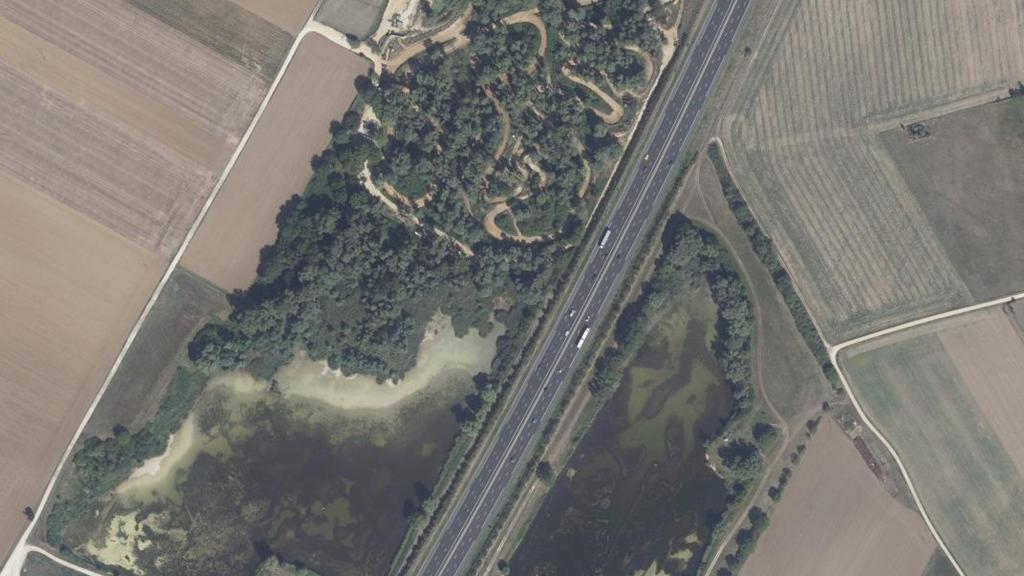 Vue aérienne des environs de Quincey