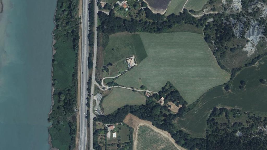 Vue aérienne des environs de Peipin