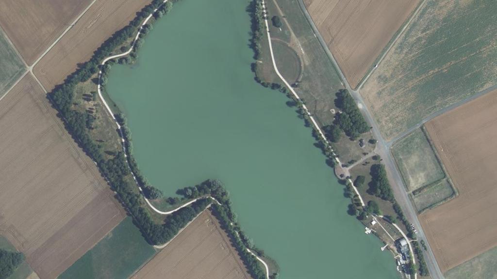 Vue aérienne de Plan d'Eau de Villiers-sur-Loir