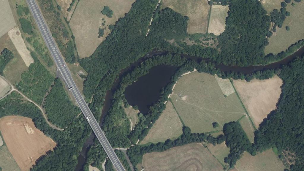 Vue aérienne des environs de Gannat