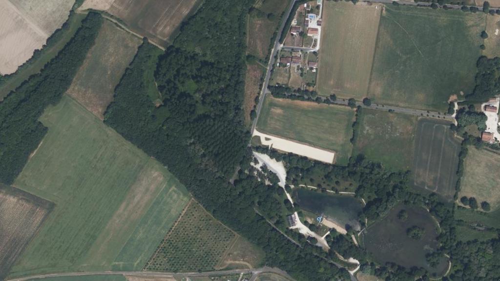 Vue aérienne de Plan d'eau des Côtes