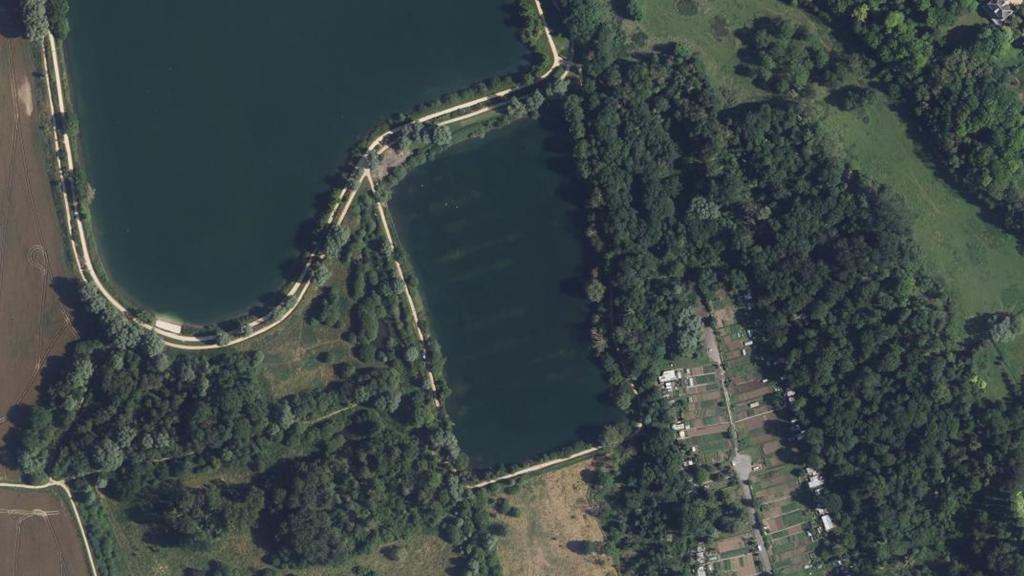 Vue aérienne de Plan d'Eau du Chemin de Savignies