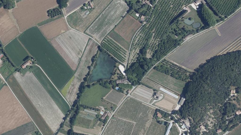 Vue aérienne de Plan d'eau du Lez