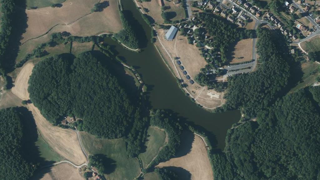 Vue aérienne de Plan d'eau du Moulin du Theil