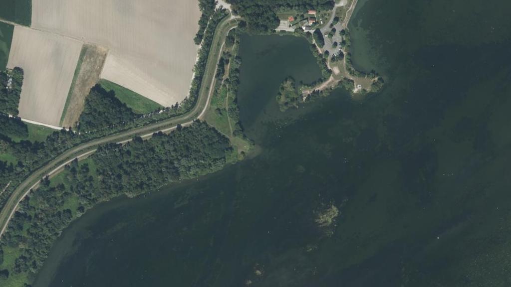 Vue aérienne de Port des sept écluses dit Rhinland