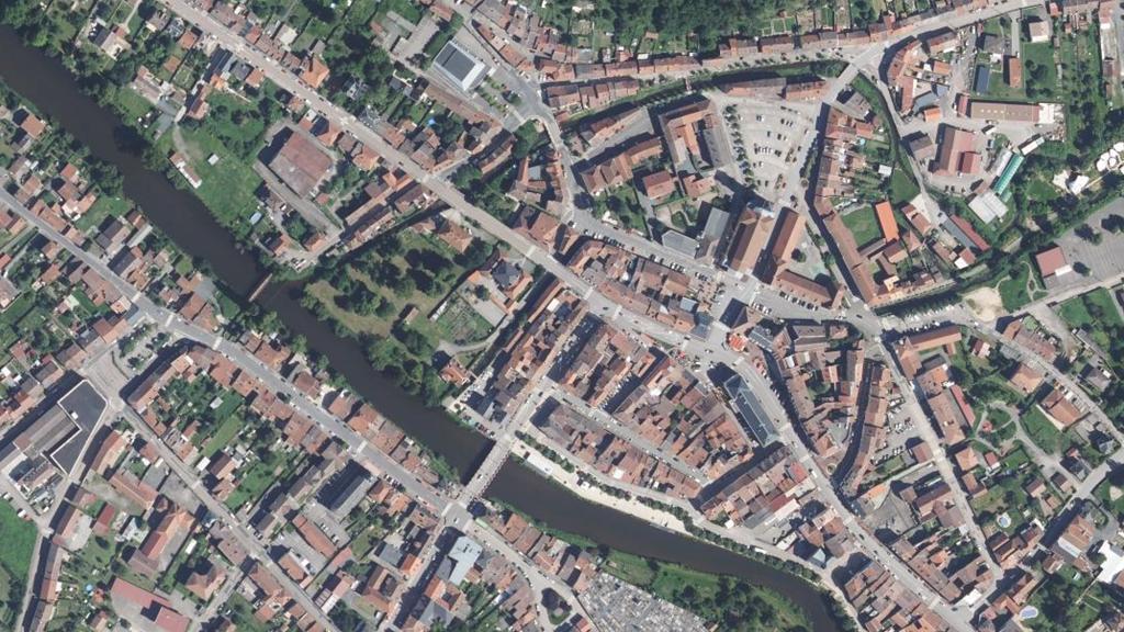 Vue aérienne de Raon L'etape
