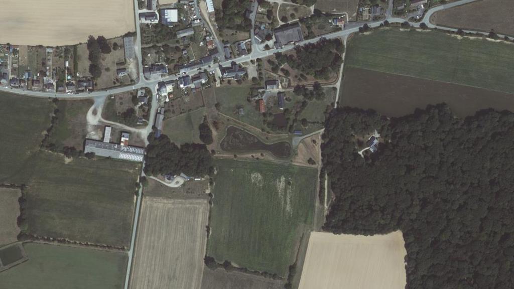 Vue aérienne de Rouaudière Plan d'Eau de la Rouaudière