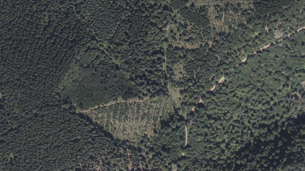 Vue aérienne de Ru Basse de la Grande Goutte