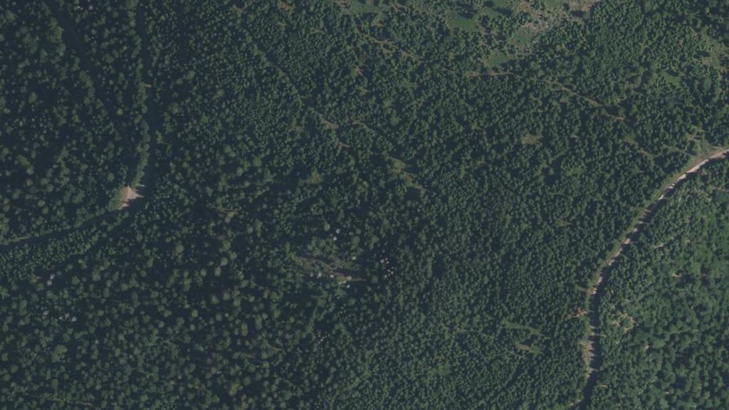 Vue aérienne des environs de Moussey