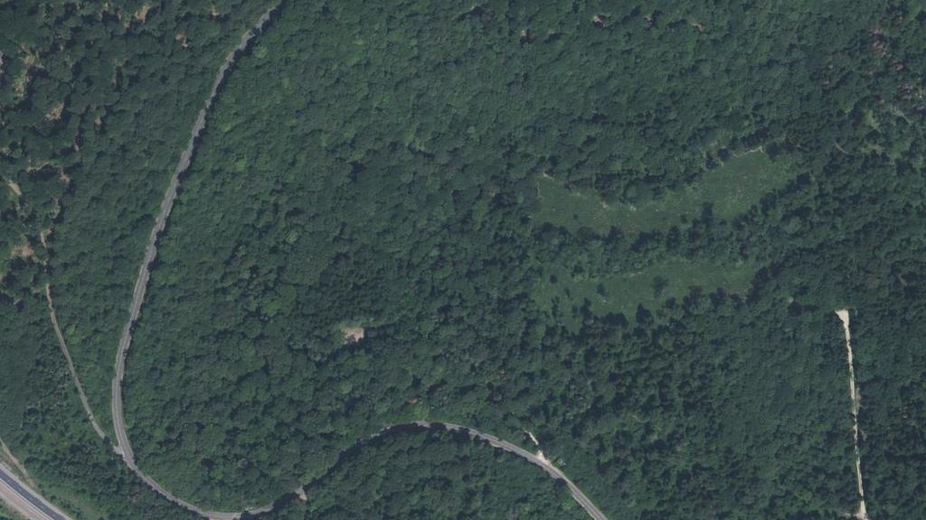 Vue aérienne de Ru d'Arceau