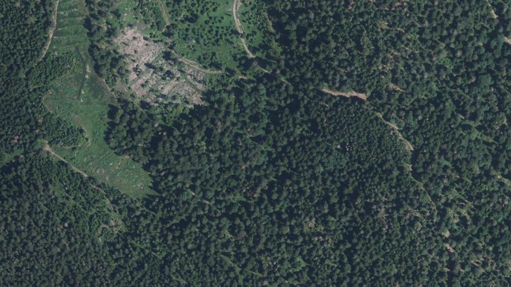 Vue aérienne des environs de Vagney