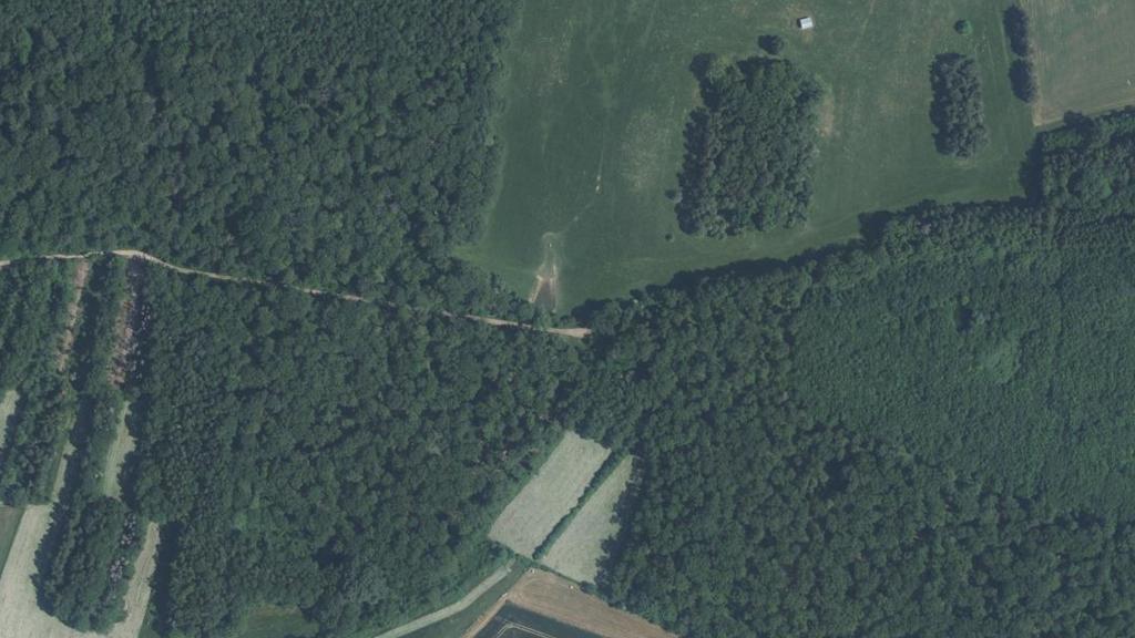 Vue aérienne des environs de Padoux