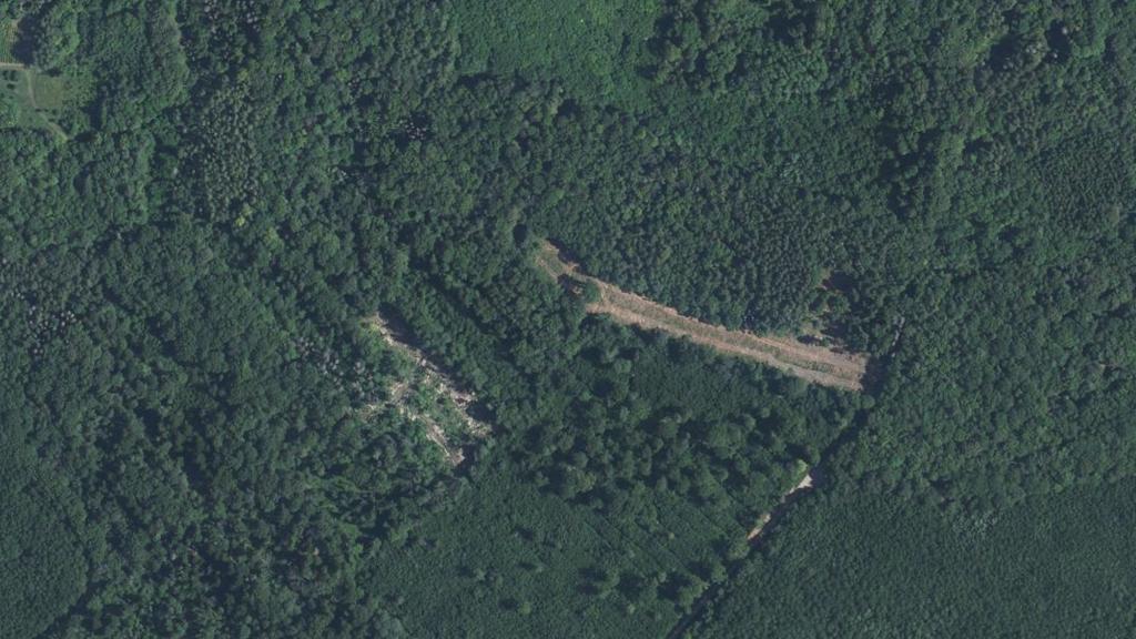Vue aérienne des environs de Madonne-et-Lamerey