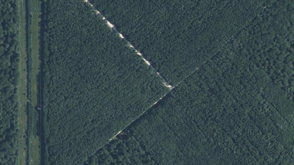 Vue aérienne de Ru de la Foret
