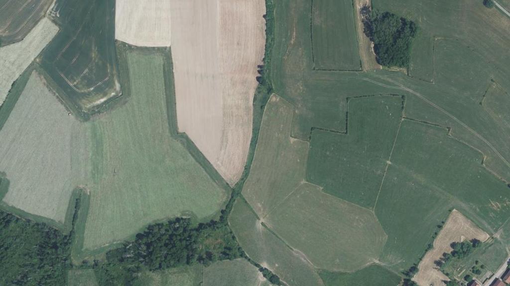 Vue aérienne des environs de Regnévelle