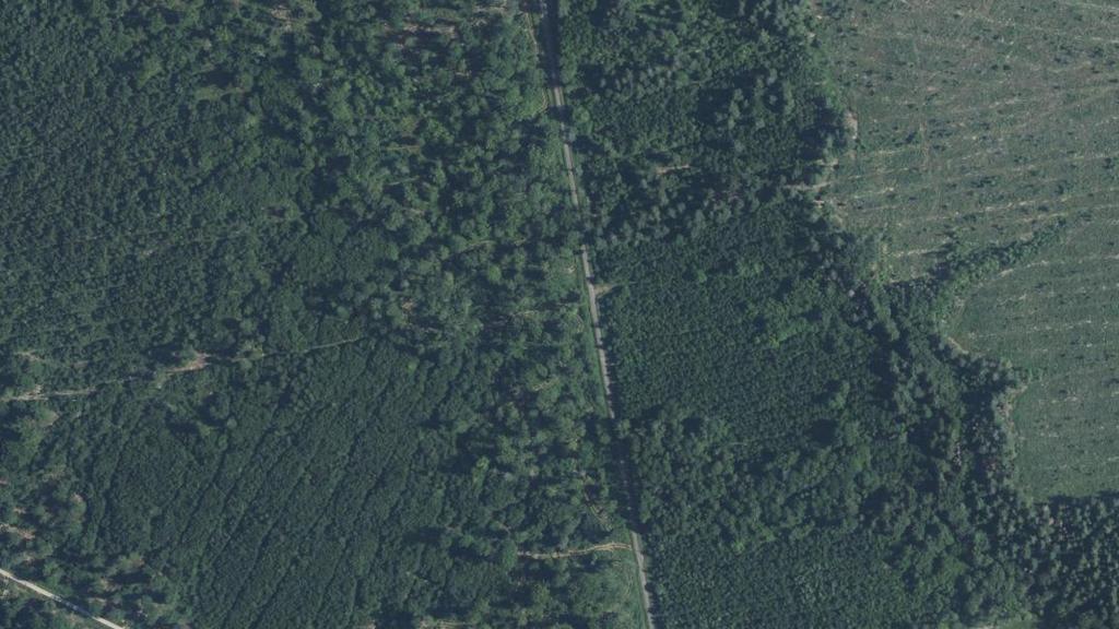 Vue aérienne de Ru de l'Ermitage