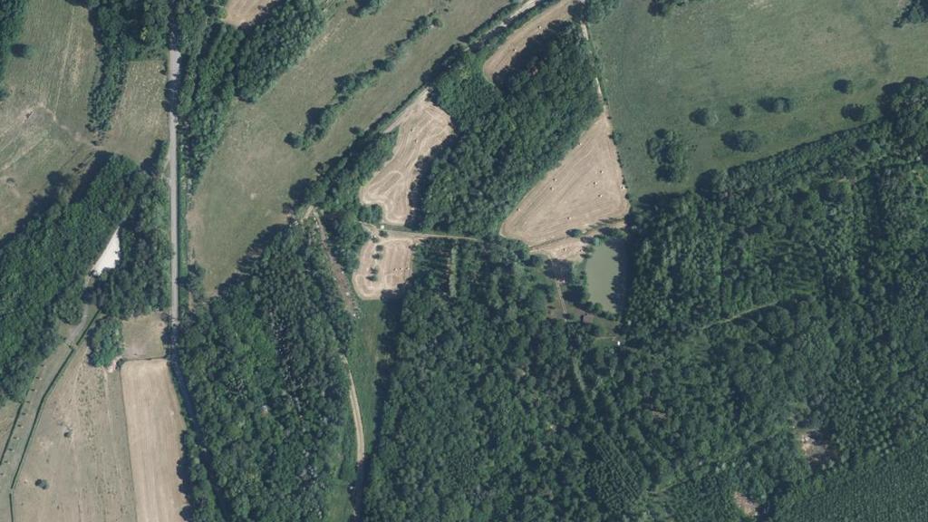 Vue aérienne des environs de Mazeley