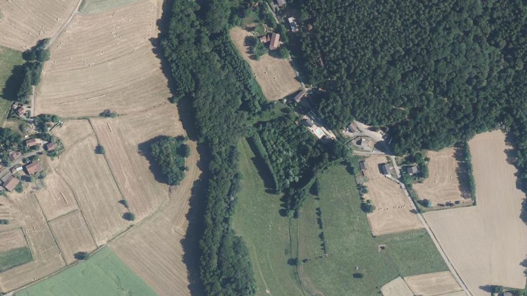 Vue aérienne des environs de Uriménil