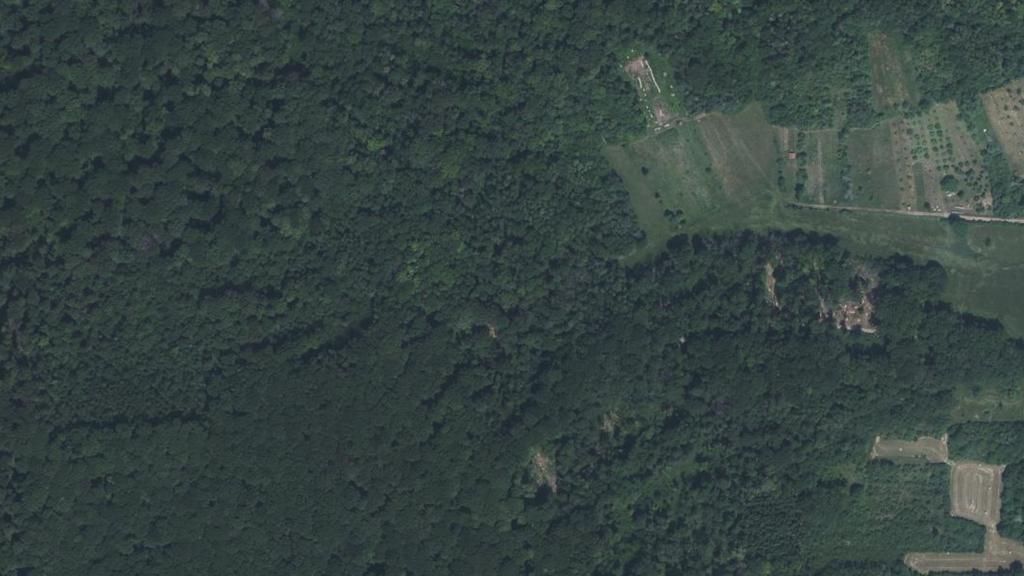 Vue aérienne de Ru des Chamonts