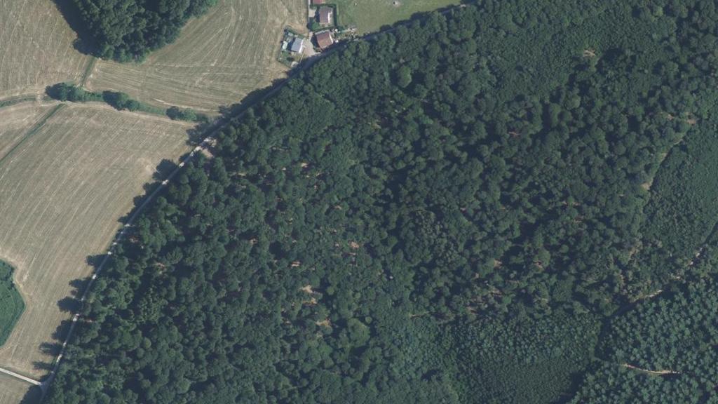 Vue aérienne des environs de Uzemain