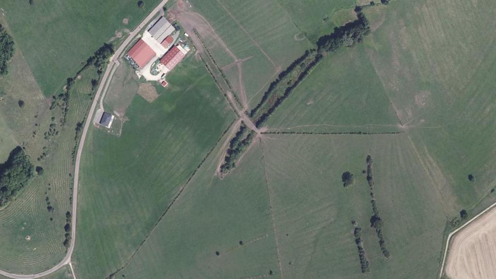 Vue aérienne des environs de Suriauville