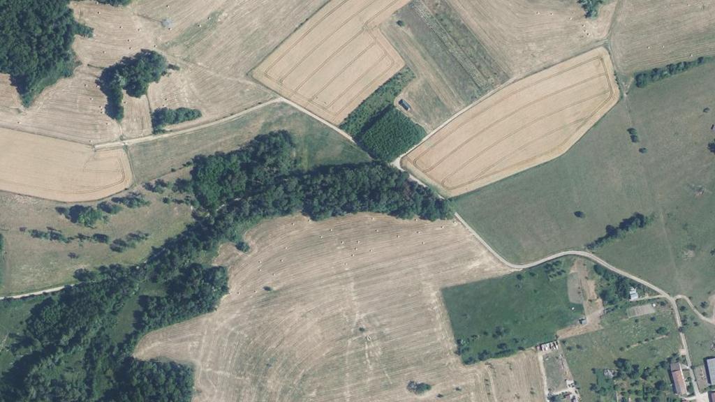 Vue aérienne des environs de Jorxey