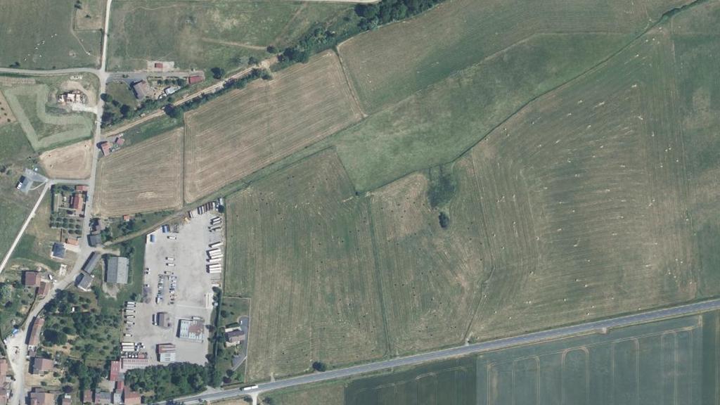 Vue aérienne des environs de Dombasle-en-Xaintois