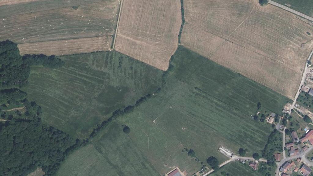 Vue aérienne des environs de Aingeville