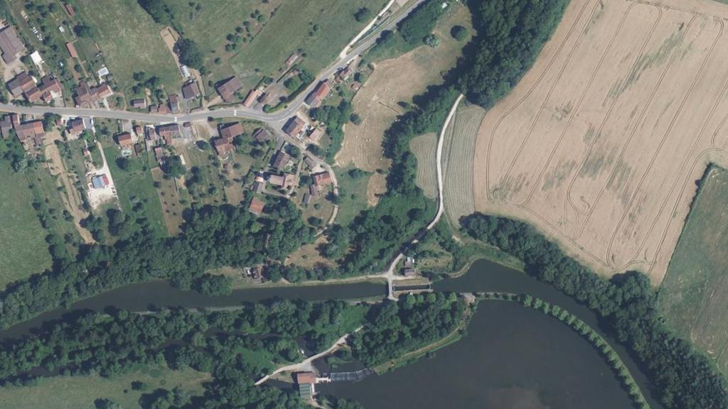 Vue aérienne de Secteur de pêche d'Ambiévillers