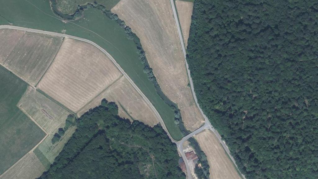 Vue aérienne des environs de Attignéville