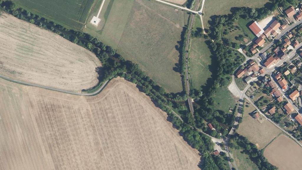 Vue aérienne de Secteur de pêche d'Aubréville