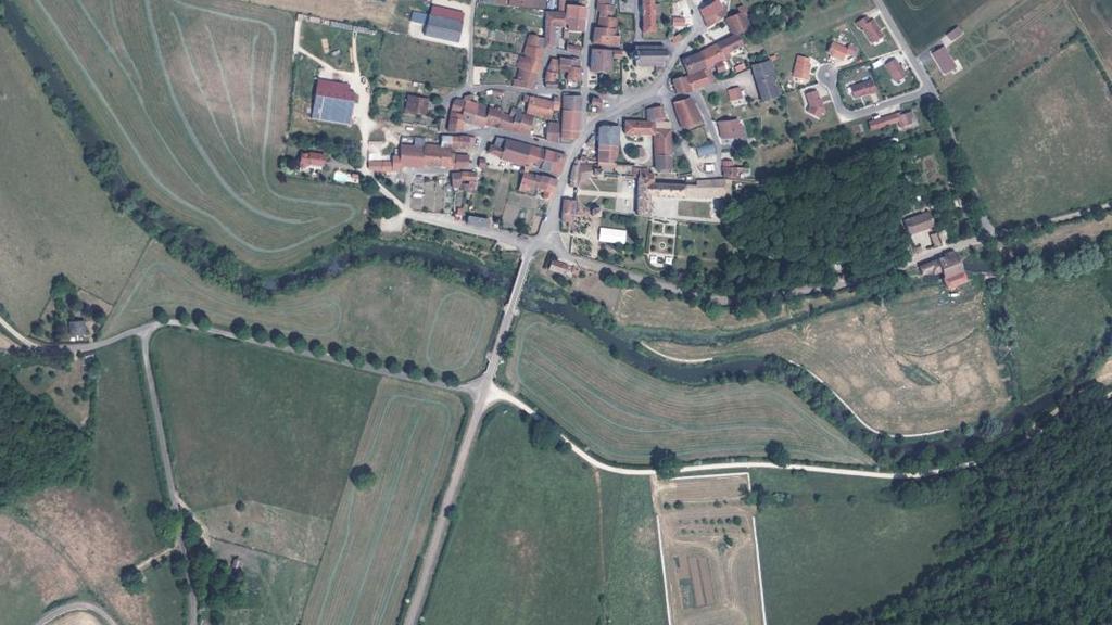 Vue aérienne de Secteur de pêche d'Autigny-la-Tour