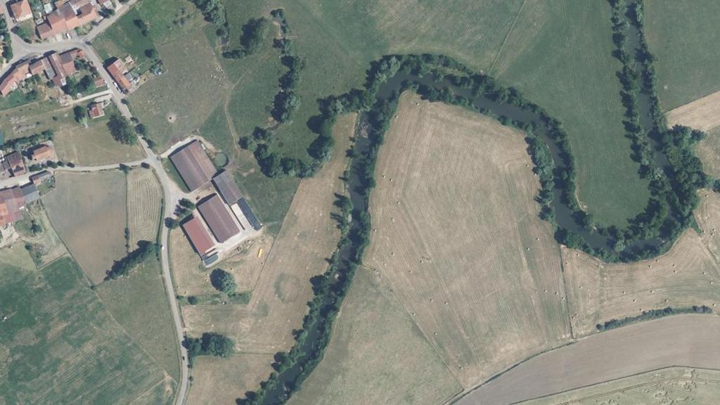 Vue aérienne des environs de Battexey