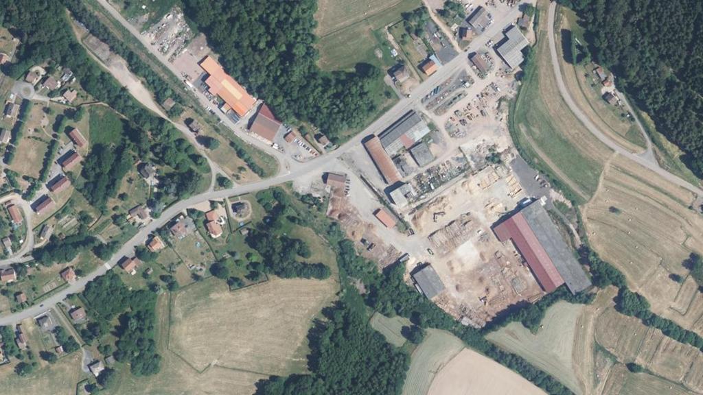 Vue aérienne des environs de Brouvelieures
