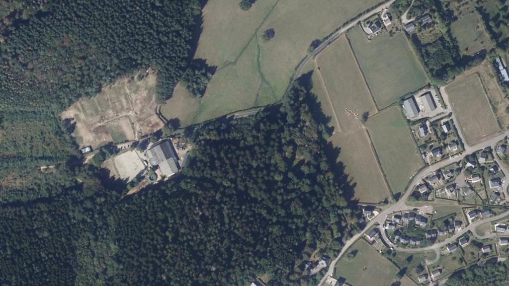 Vue aérienne de Secteur de pêche de Château-Chinon (Ville)