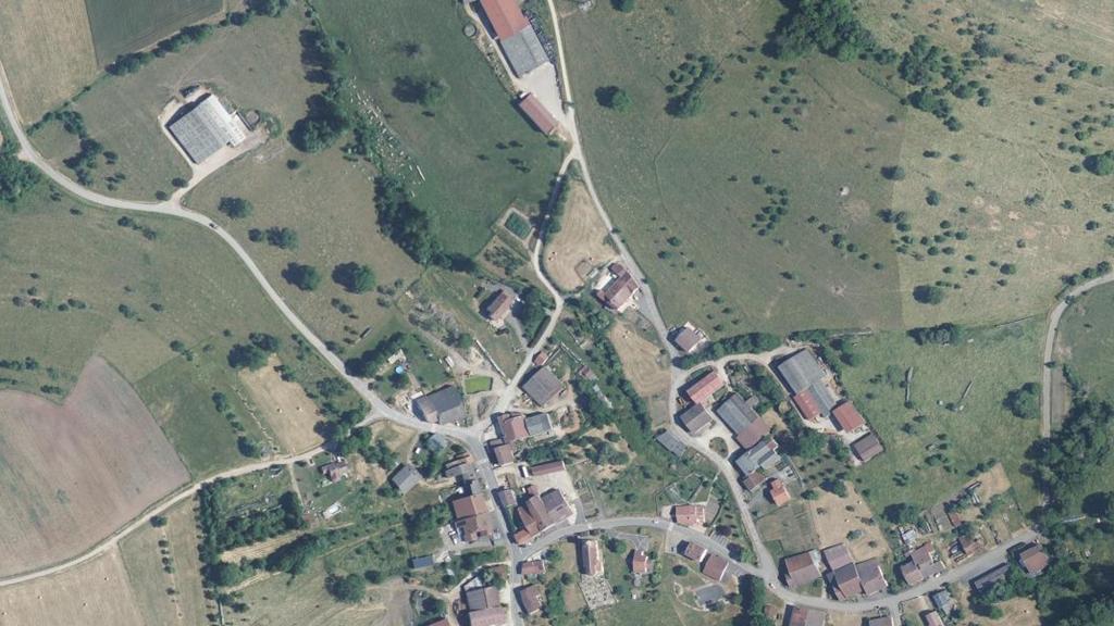 Vue aérienne de Secteur de pêche de Circourt
