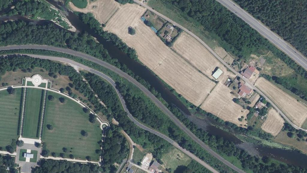 Vue aérienne des environs de Dinozé