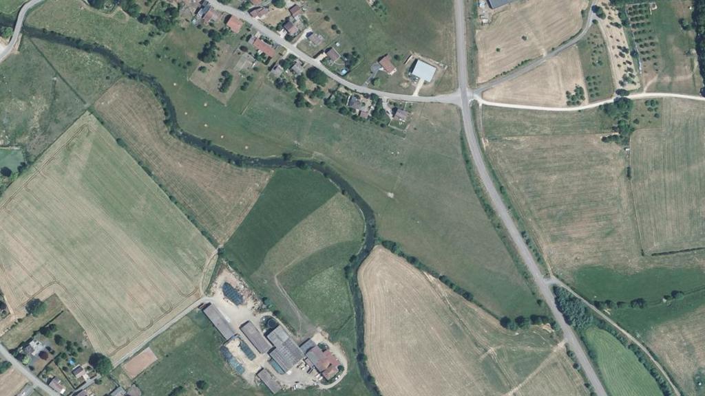 Vue aérienne des environs de Dombrot-sur-Vair