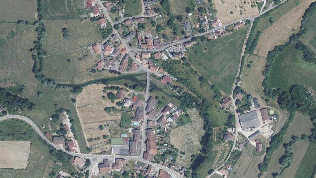 Vue aérienne de Secteur de pêche de Domèvre-sur-Durbion