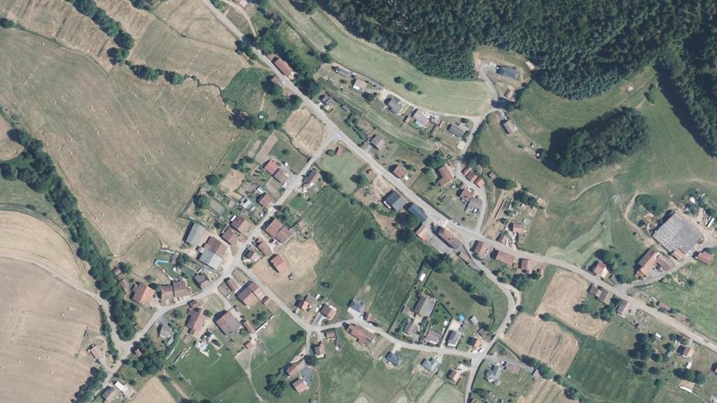 Vue aérienne des environs de Domfaing
