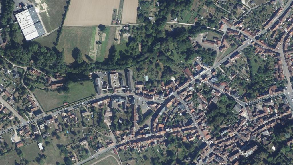 Vue aérienne de Secteur de pêche de Donzy