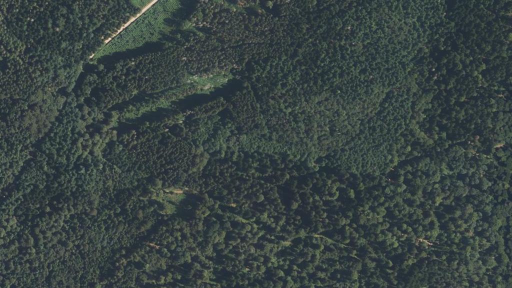Vue aérienne de Secteur de pêche de La Broque