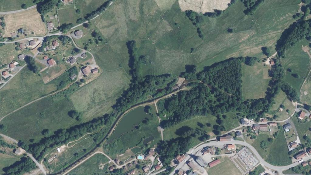 Vue aérienne de Secteur de pêche de La Forge