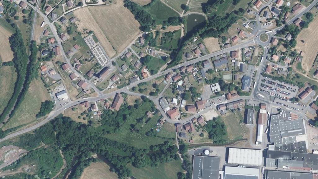 Vue aérienne de Secteur de pêche de Laval-sur-Vologne