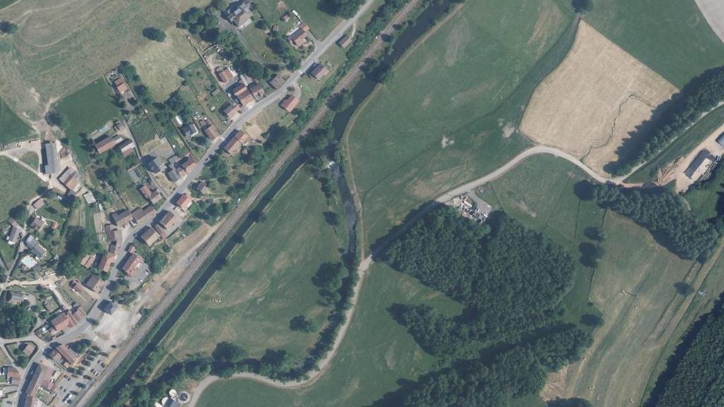 Vue aérienne des environs de Lépanges-sur-Vologne