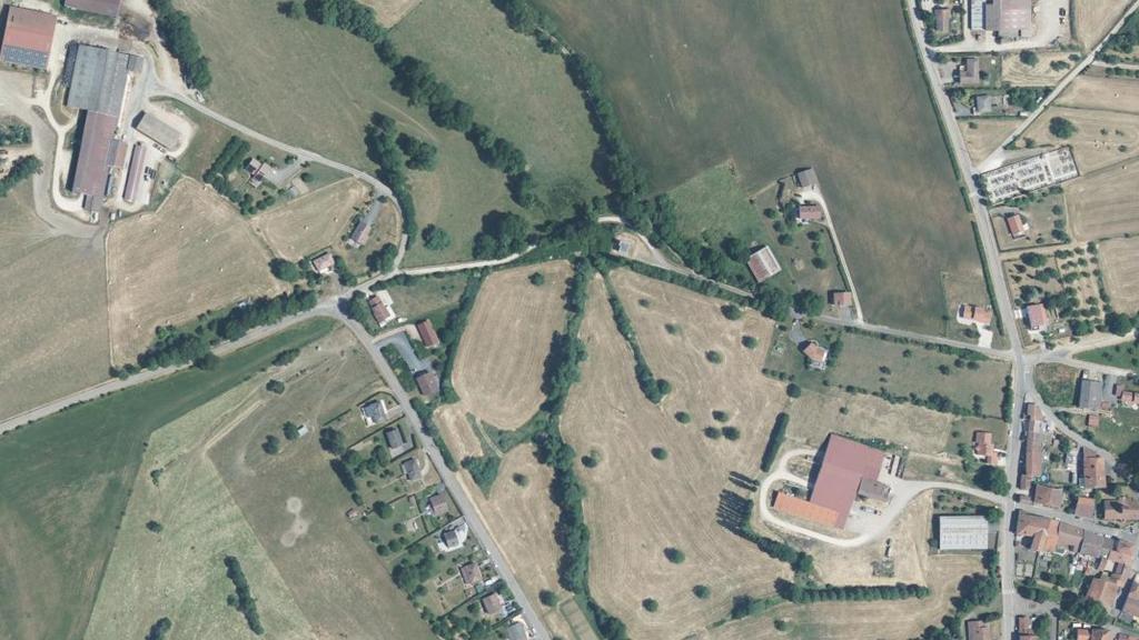 Vue aérienne de Secteur de pêche de Lignéville