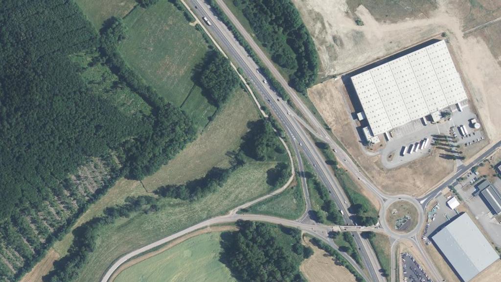 Vue aérienne de Secteur de pêche de Nomexy