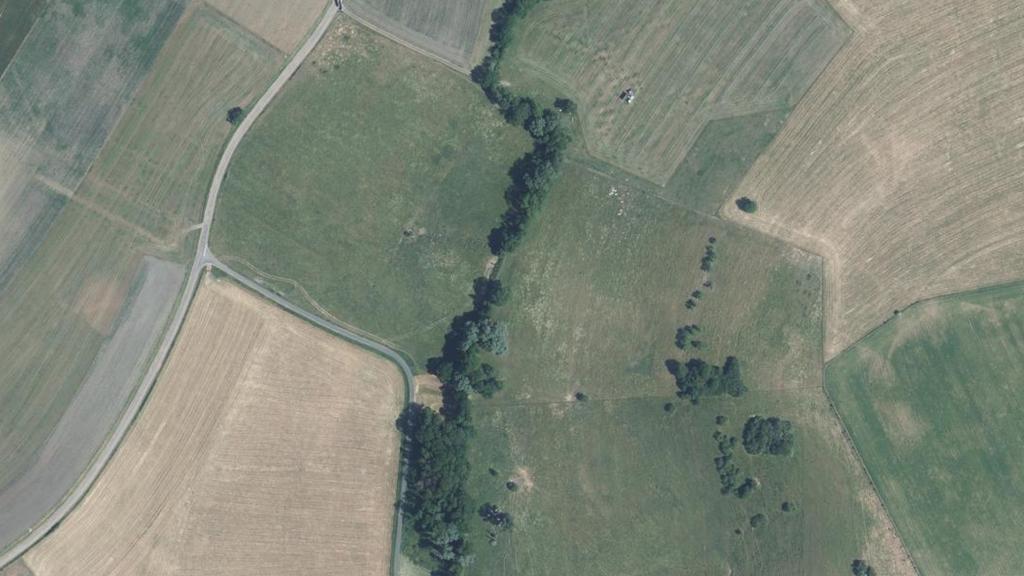 Vue aérienne de Secteur de pêche de Parey-sous-Montfort
