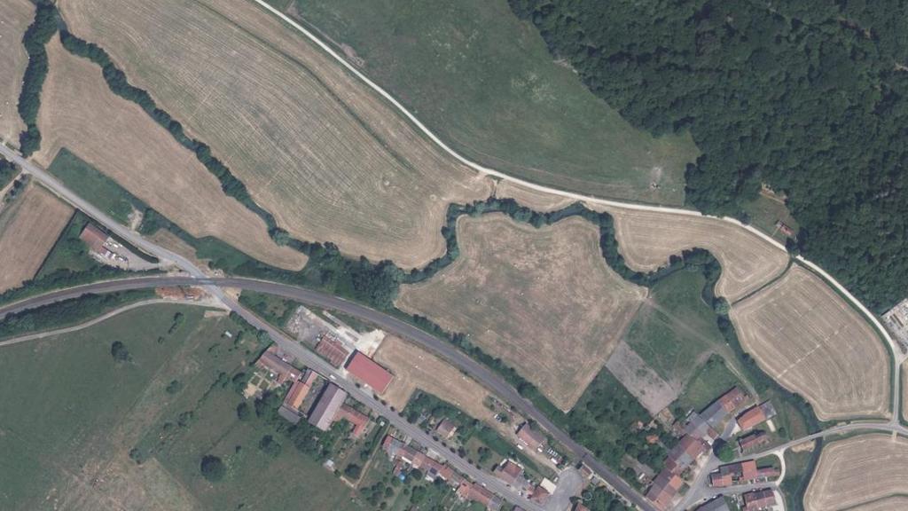 Vue aérienne des environs de Rozières-sur-Mouzon